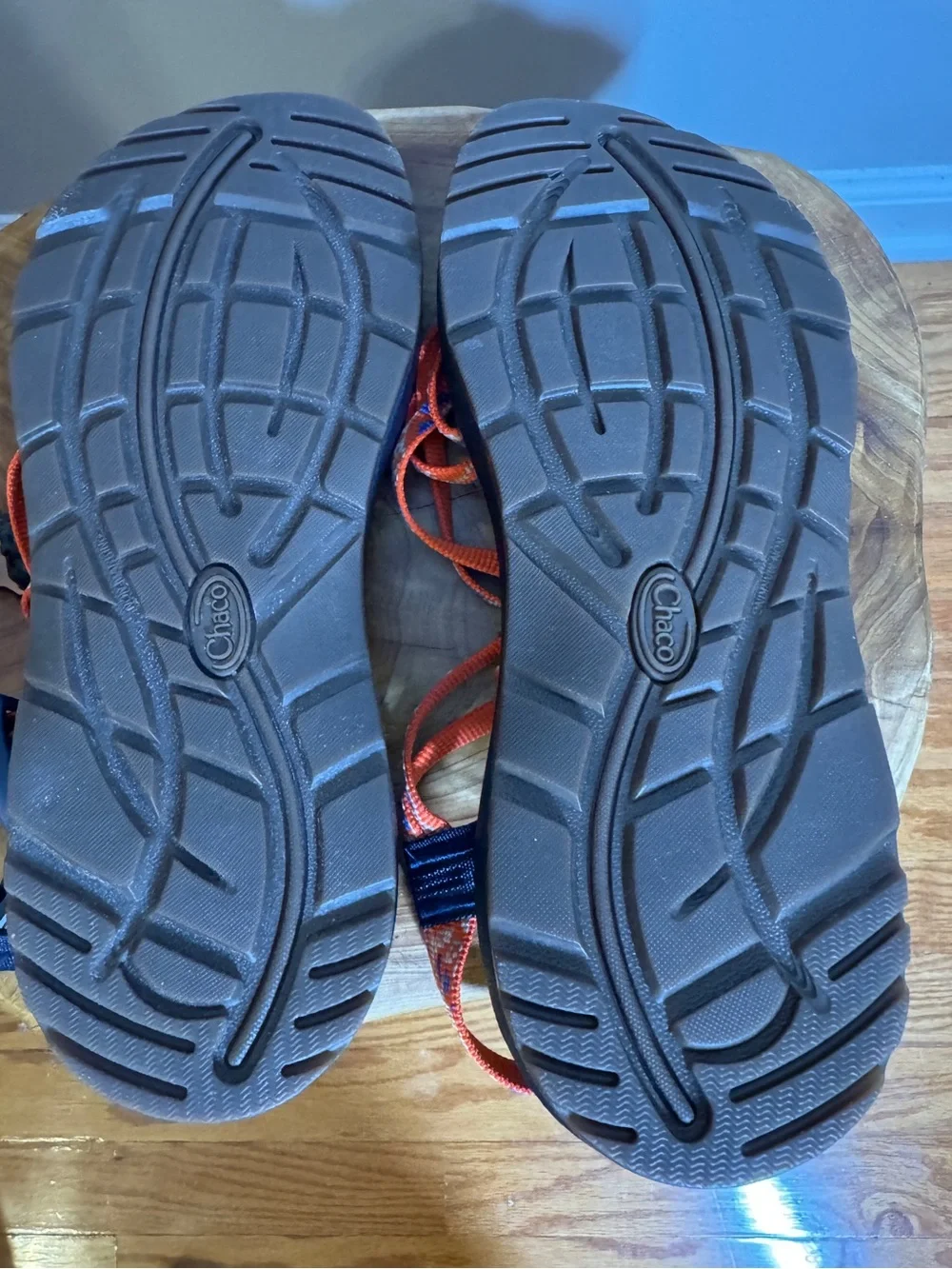 Chaco ZX/2 Cloud Dual Strap Cushioned Sandals Women Botanic Spicy Orange Sz. 10 - Picture 9 of 10